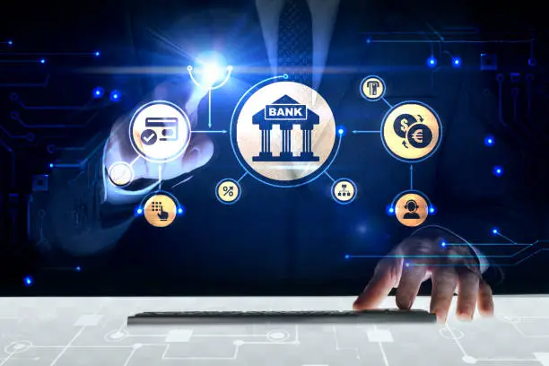 Digital banking systems and secure network visuals