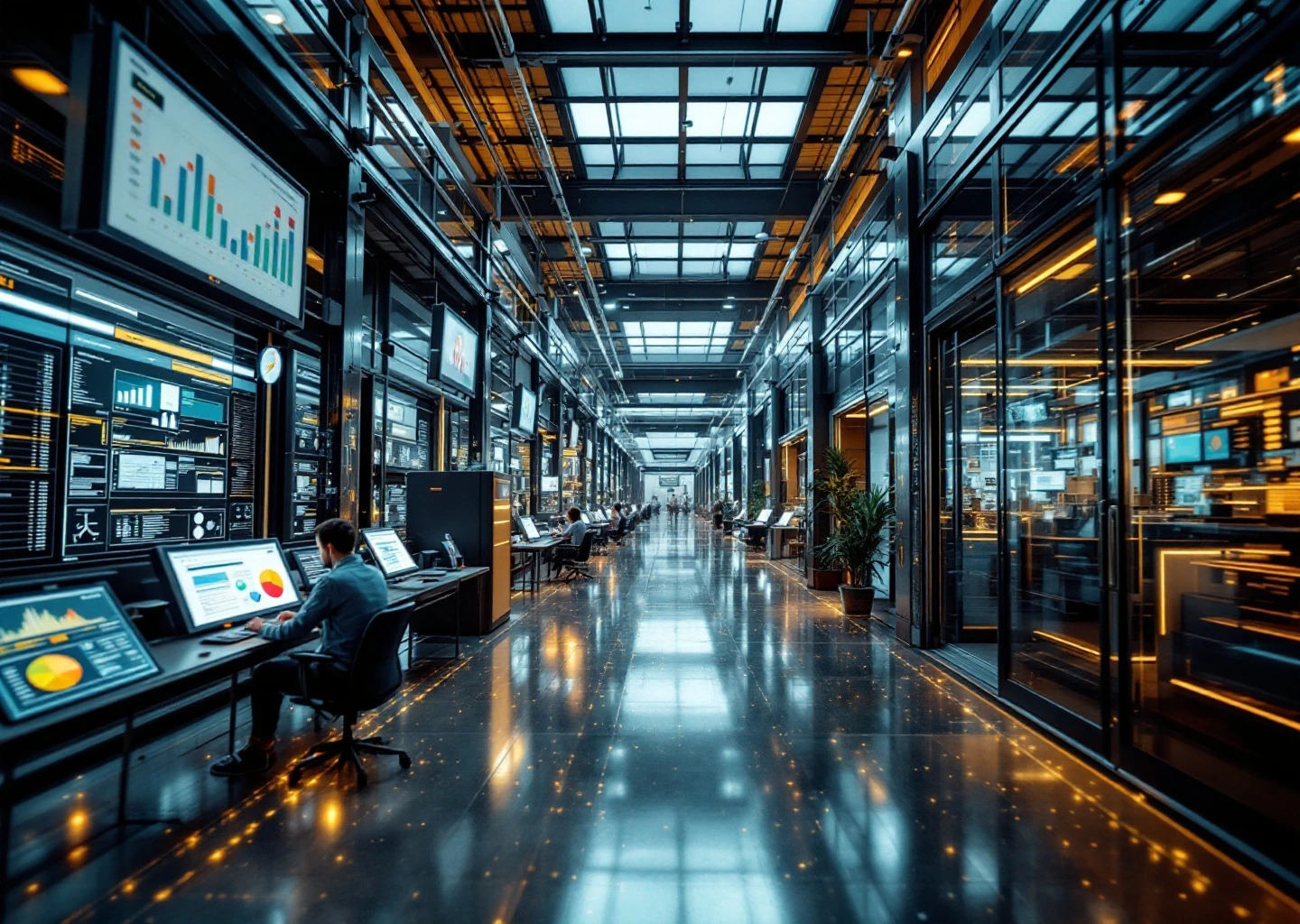 Team planning business strategy on a shared workspace